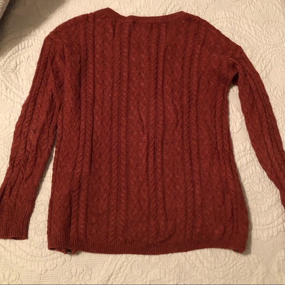 American Eagle Crew Neck Sweater w Zipper Details - Picture 4 of 4